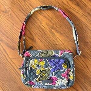 Vera Bradley Hawaiian Heather Quilted Crossbody Bag Floral Retired Pattern Purse